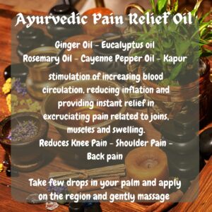 Ayurvedic Pain Relief Oil
